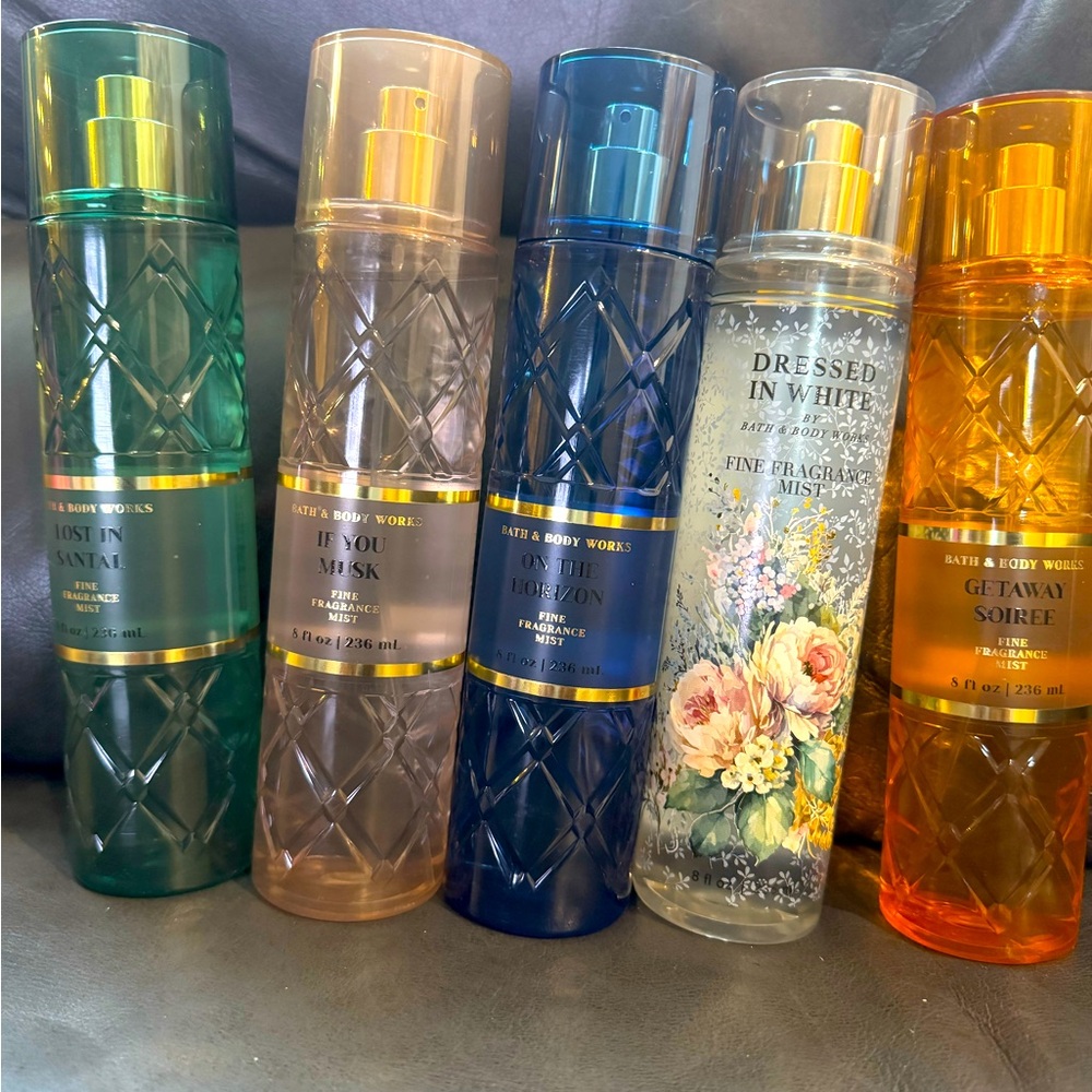 Bath and Body Works Bundle 5 Pack 8 oz bottles